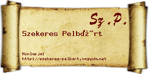 Szekeres Pelbárt névjegykártya
